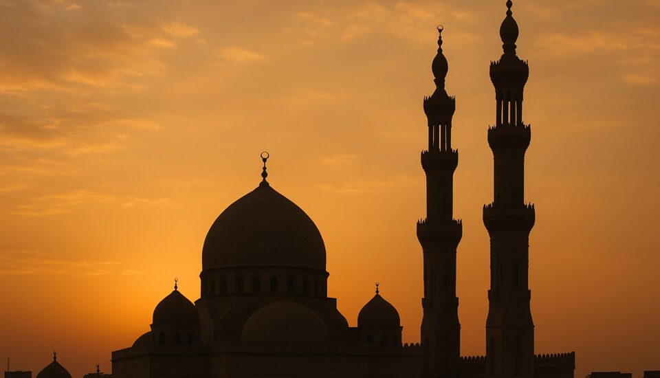 Religion und Glaube in Ägypten – Moschee im Abendlicht